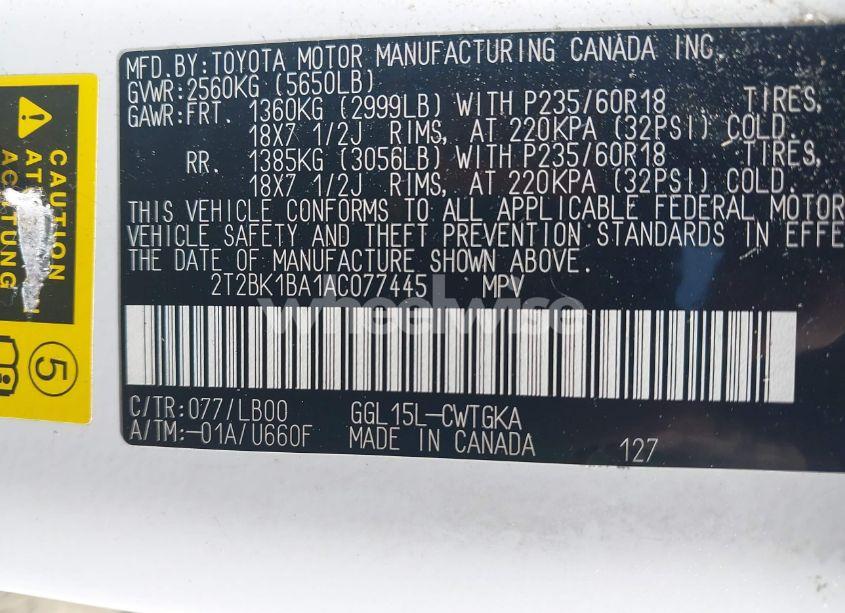 Photo 9 of 2010 Lexus Rx 350 (VIN 2T2BK1BA1AC077445)