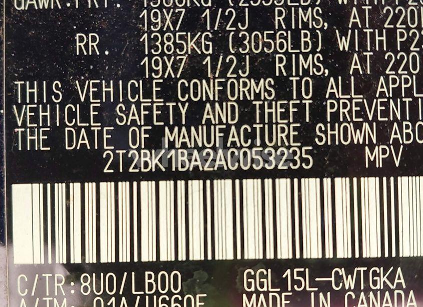 Photo 9 of 2010 Lexus Rx 350 BASE (A6) (VIN 2T2BK1BA2AC053235)