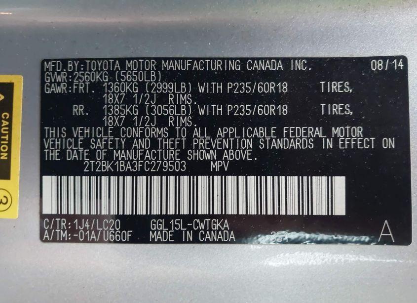 Photo 9 of 2015 Lexus Rx 350 (VIN 2T2BK1BA3FC279503)