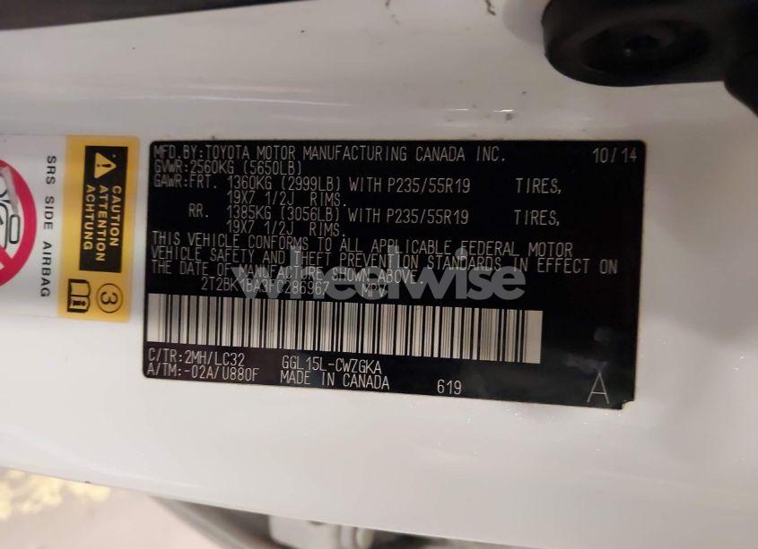 Photo 9 of 2015 Lexus Rx 350 CRAFTED LINE (VIN 2T2BK1BA3FC286967)