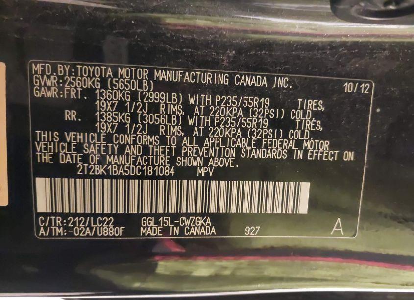 Photo 9 of 2013 Lexus Rx 350 F SPORT (VIN 2T2BK1BA5DC181084)