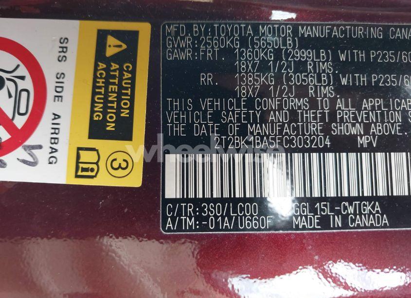 Photo 9 of 2015 Lexus Rx 350 (VIN 2T2BK1BA5FC303204)