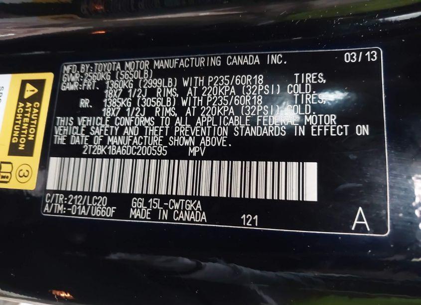 Photo 9 of 2013 Lexus Rx 350 (VIN 2T2BK1BA6DC200595)