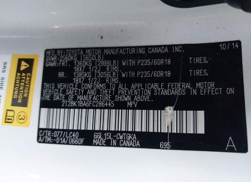 Photo 9 of 2015 Lexus Rx 350 (VIN 2T2BK1BA6FC286445)