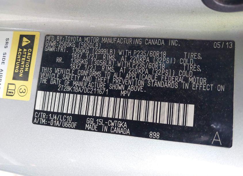 Photo 9 of 2013 Lexus Rx 350 (VIN 2T2BK1BA7DC211671)