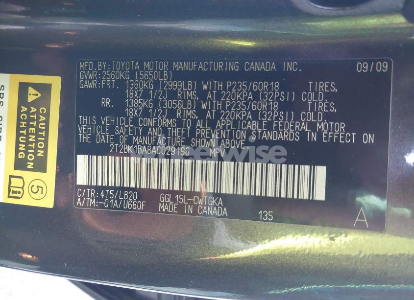 Photo 9 of 2010 Lexus Rx 350 BASE (A6) (VIN 2T2BK1BA8AC029196)