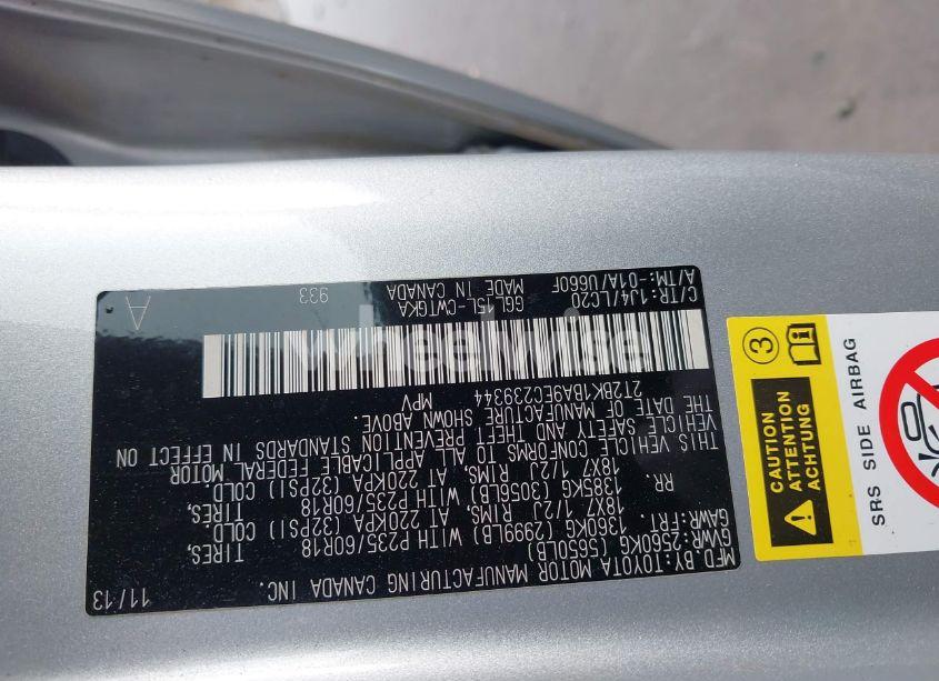 Photo 9 of 2014 Lexus Rx 350 (VIN 2T2BK1BA9EC239344)