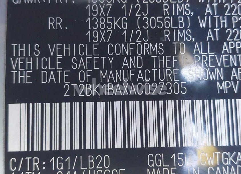 Photo 9 of 2010 Lexus Rx 350 BASE (A6) (VIN 2T2BK1BAXAC027305)