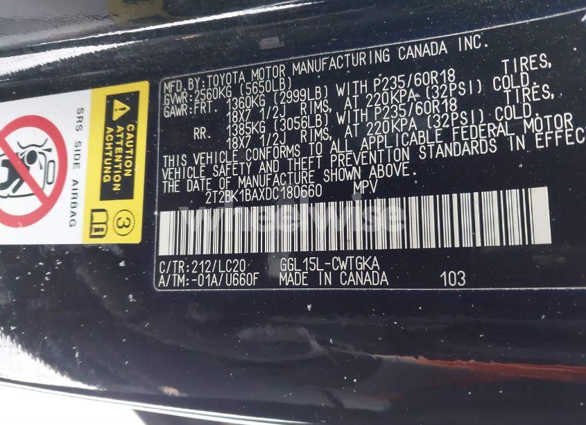 Photo 9 of 2013 Lexus Rx 350 (VIN 2T2BK1BAXDC180660)