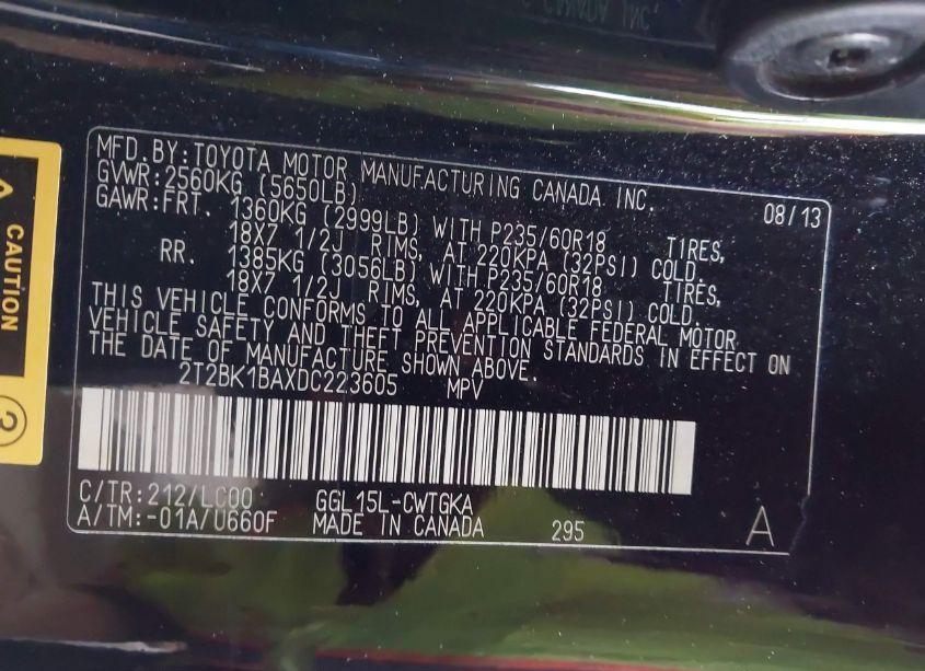 Photo 9 of 2013 Lexus Rx 350 (VIN 2T2BK1BAXDC223605)