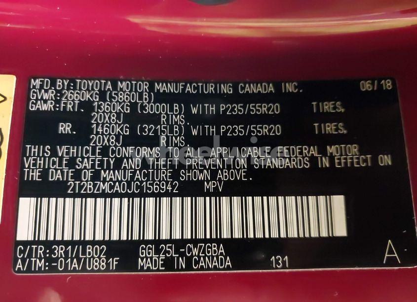 Photo 9 of 2018 Lexus Rx 350 (VIN 2T2BZMCA0JC156942)