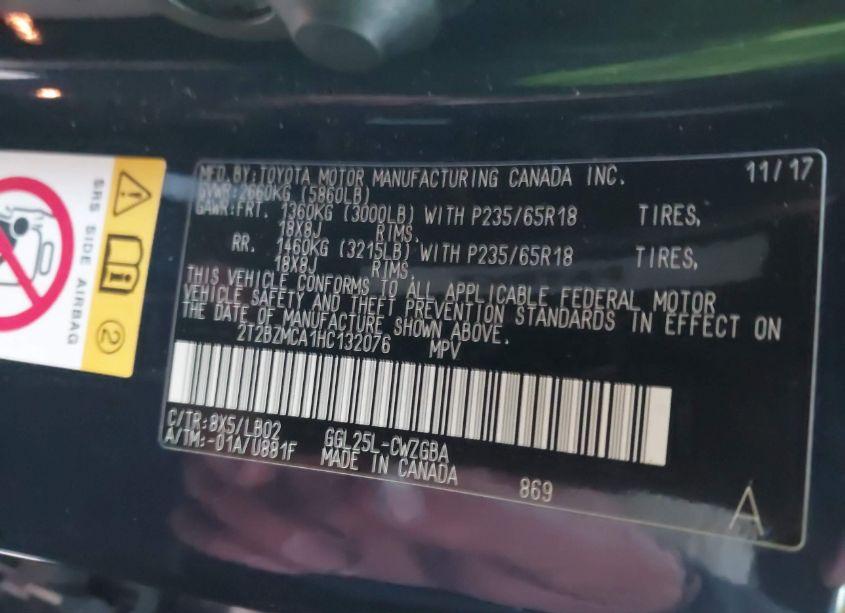 Photo 9 of 2017 Lexus Rx 350 (VIN 2T2BZMCA1HC132076)