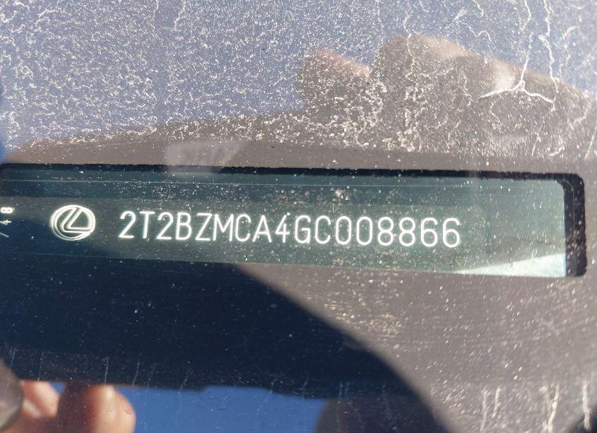 Photo 9 of 2016 Lexus Rx 350 (VIN 2T2BZMCA4GC008866)