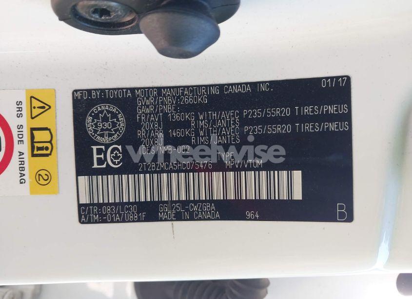 Photo 9 of 2017 Lexus Rx 350 (VIN 2T2BZMCA5HC075476)