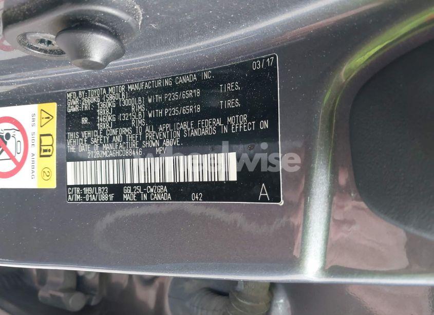 Photo 9 of 2017 Lexus Rx 350 (VIN 2T2BZMCA6HC088446)