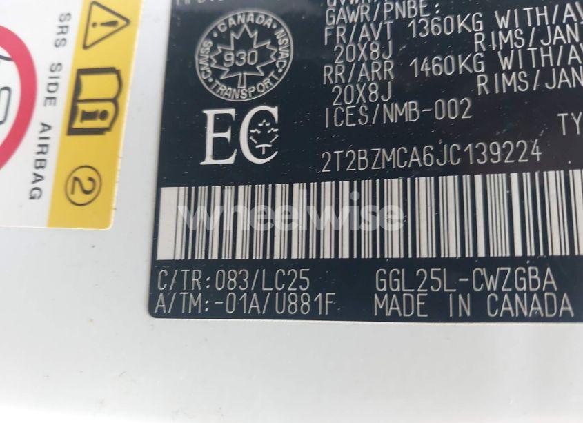 Photo 9 of 2018 Lexus Rx 350 (VIN 2T2BZMCA6JC139224)