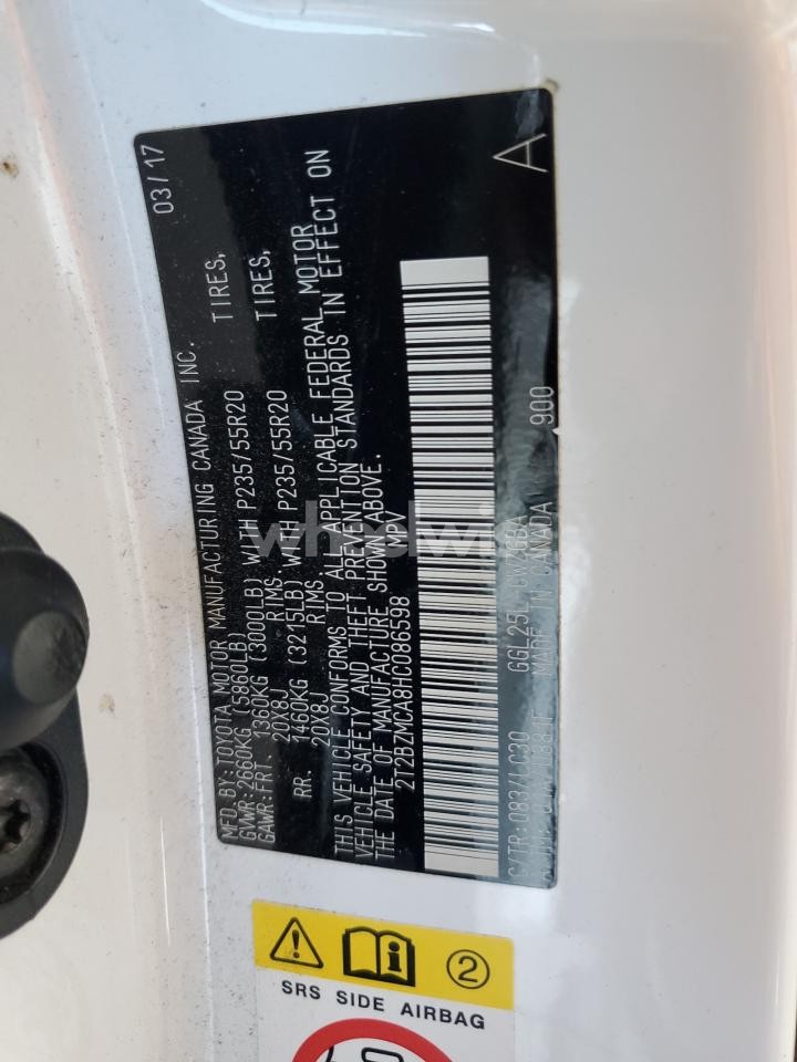 Photo 12 of 2017 LEXUS RX 350 BASE (VIN 2T2BZMCA8HC086598)