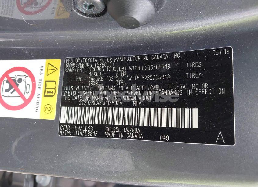 Photo 9 of 2018 Lexus Rx 350 (VIN 2T2BZMCA8JC155084)