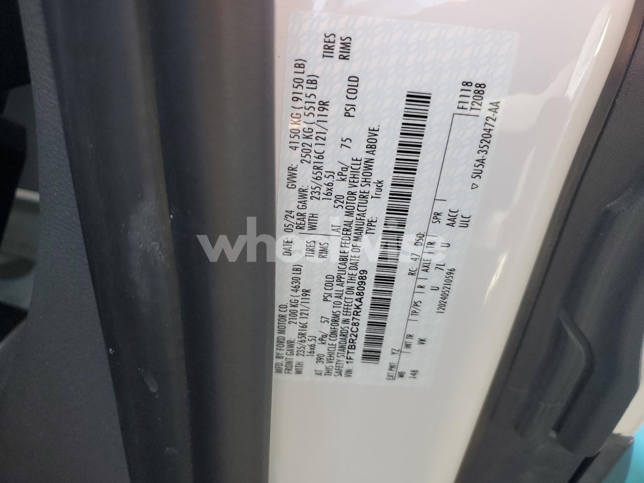 Photo 13 of 2024 FORD TRANSIT 250 DELIVERY VAN (VIN 2T2BZMCAXKC169053)
