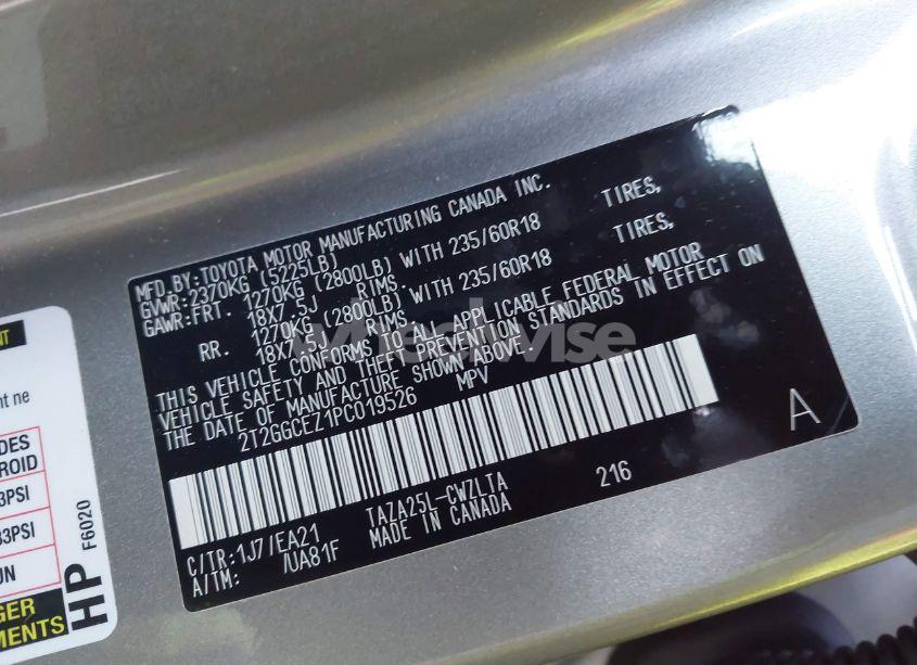 Photo 9 of 2023 Lexus Nx 350 PREMIUM (VIN 2T2GGCEZ1PC019526)