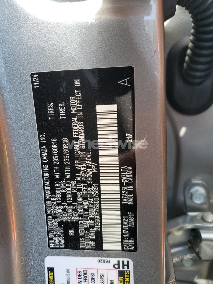 Photo 13 of 2025 LEXUS NX 350 PREMIUM N/A (VIN 2T2GGCEZ6SC075891)