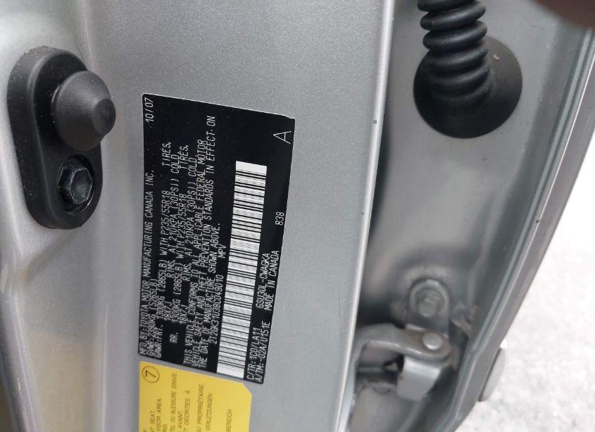 Photo 9 of 2008 Lexus Rx 350 (VIN 2T2GK31U38C049010)