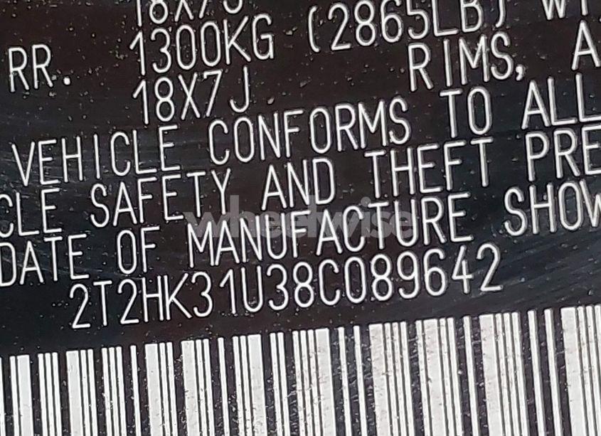 Photo 9 of 2008 Lexus Rx 350 (VIN 2T2HK31U38C089642)