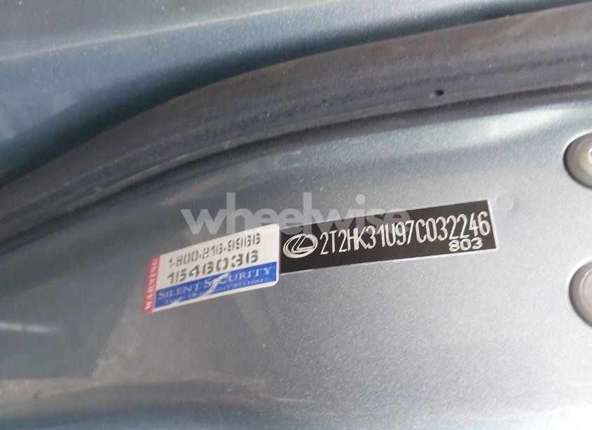 Photo 9 of 2007 Lexus Rx 350 (VIN 2T2HK31U97C032246)