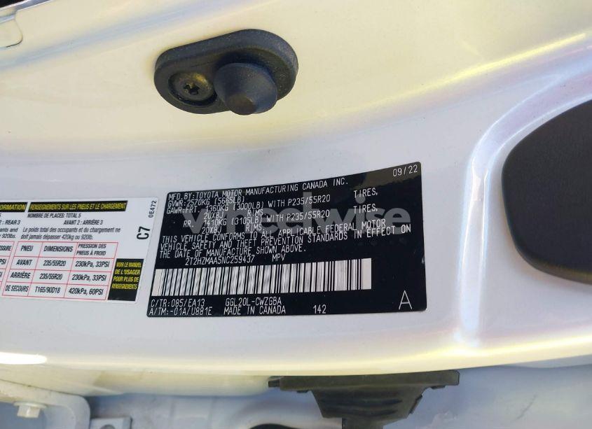 Photo 9 of 2022 Lexus Rx 350 (VIN 2T2HZMAA5NC259437)