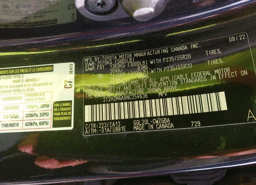 Photo 9 of 2022 Lexus Rx 350 (VIN 2T2HZMAA8NC254636)