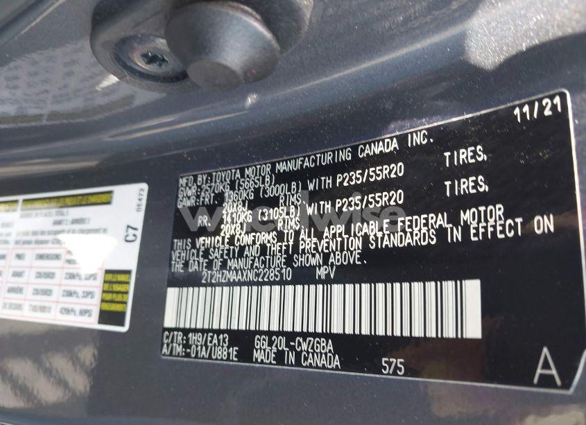 Photo 9 of 2022 Lexus Rx 350 (VIN 2T2HZMAAXNC228510)