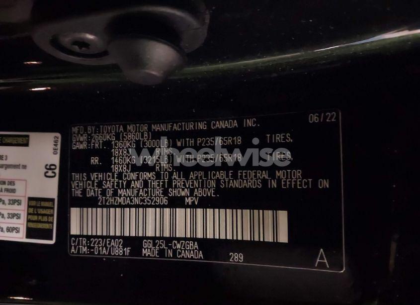 Photo 9 of 2022 Lexus Rx 350 (VIN 2T2HZMDA3NC352906)