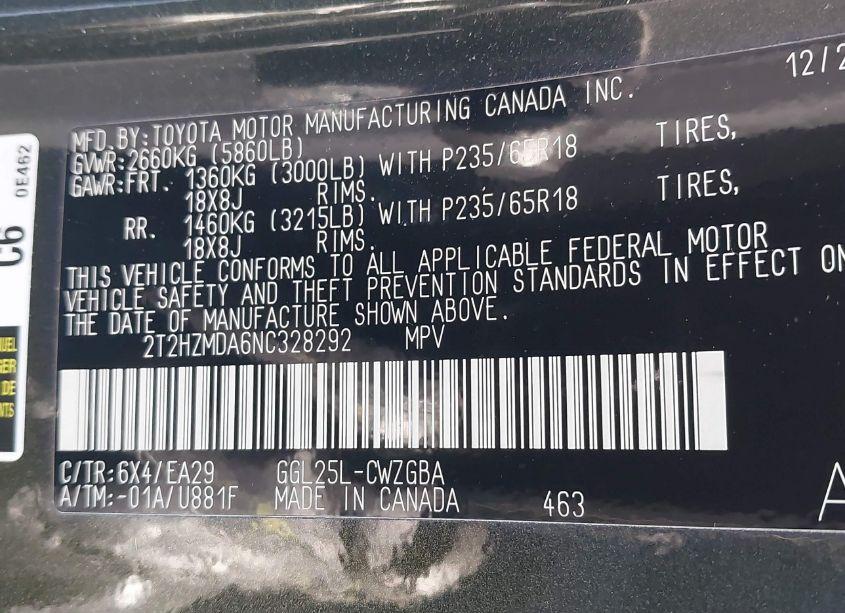 Photo 9 of 2022 Lexus Rx 350 (VIN 2T2HZMDA6NC328292)