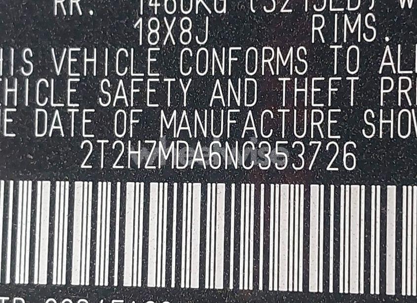 Photo 9 of 2022 Lexus Rx 350 (VIN 2T2HZMDA6NC353726)