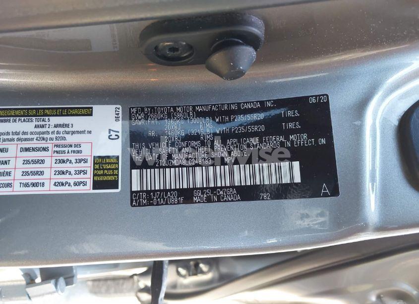 Photo 9 of 2020 Lexus Rx 350 (VIN 2T2JZMDA8LC248183)