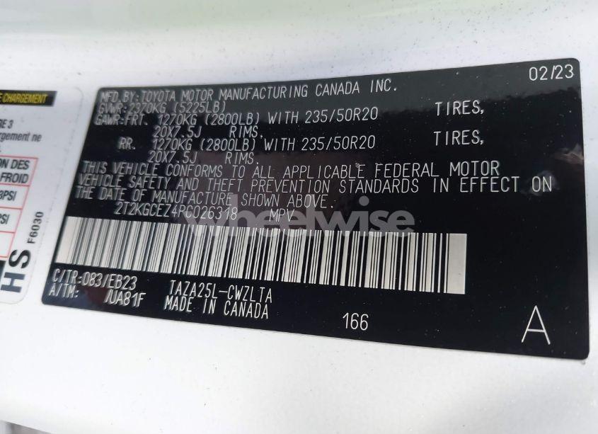 Photo 9 of 2023 Lexus Nx 350 F SPORT HANDLING (VIN 2T2KGCEZ4PC026318)