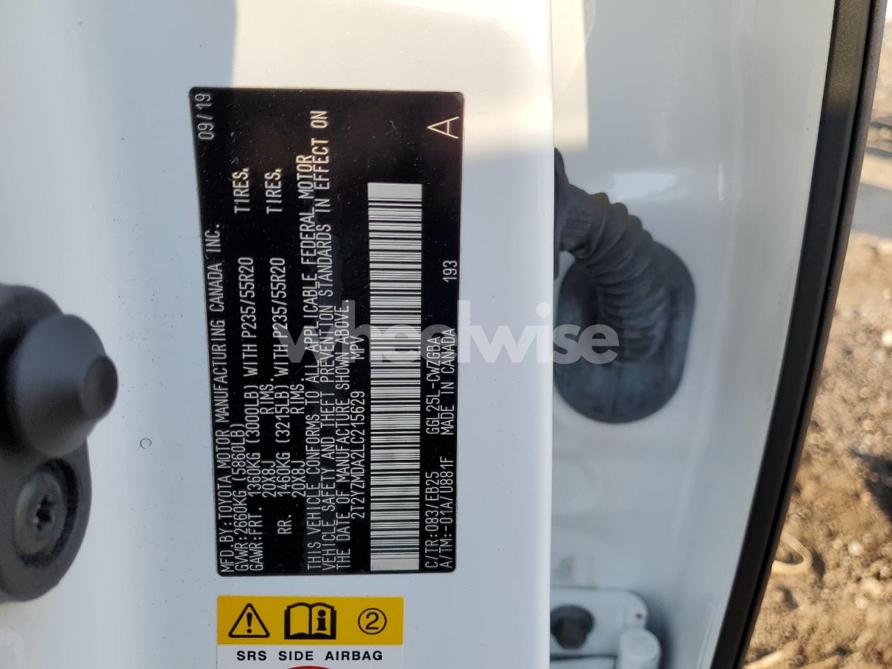 Photo 13 of 2020 LEXUS RX 350 F SPORT (VIN 2T2YZMDA2LC215629)