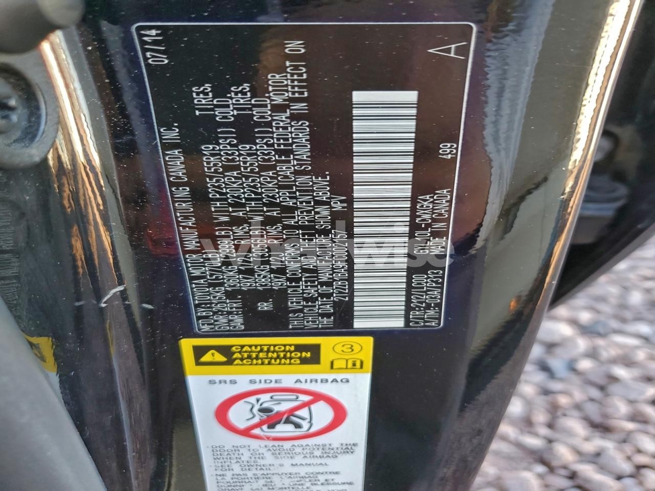 Photo 12 of 2015 LEXUS RX 450H (VIN 2T2ZB1BA9FC002157)