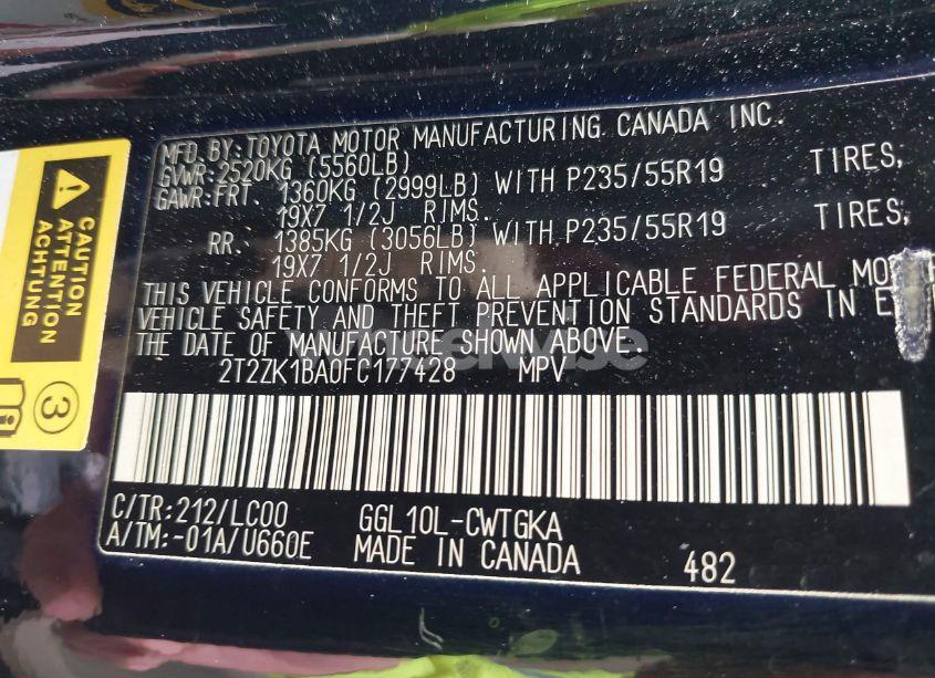 Photo 9 of 2015 Lexus Rx 350 (VIN 2T2ZK1BA0FC177428)