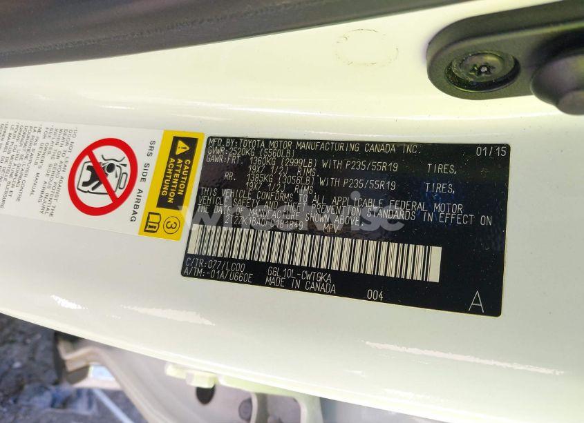 Photo 9 of 2015 Lexus Rx 350 (VIN 2T2ZK1BA0FC181849)