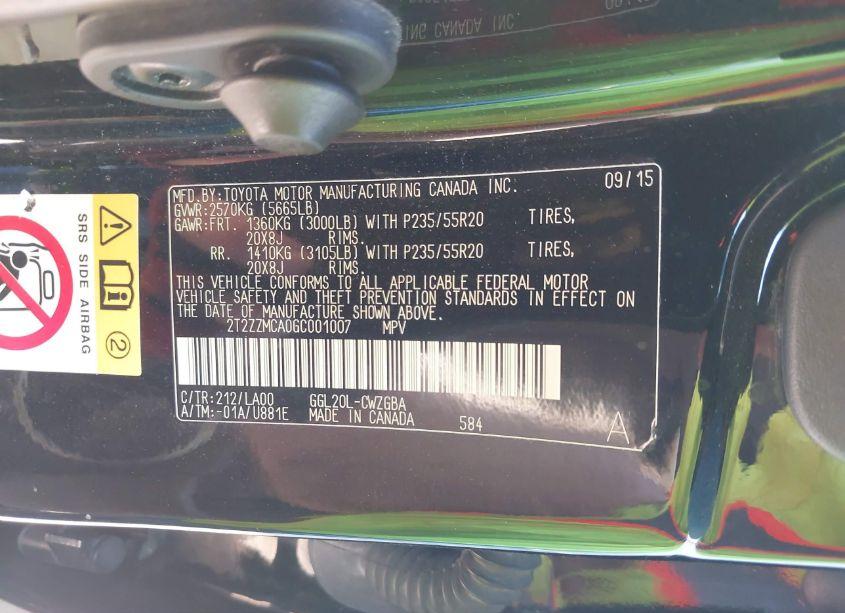 Photo 9 of 2016 Lexus Rx 350 (VIN 2T2ZZMCA0GC001007)