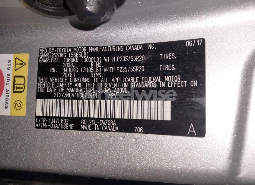 Photo 9 of 2017 Lexus Rx 350 (VIN 2T2ZZMCA1HC072444)