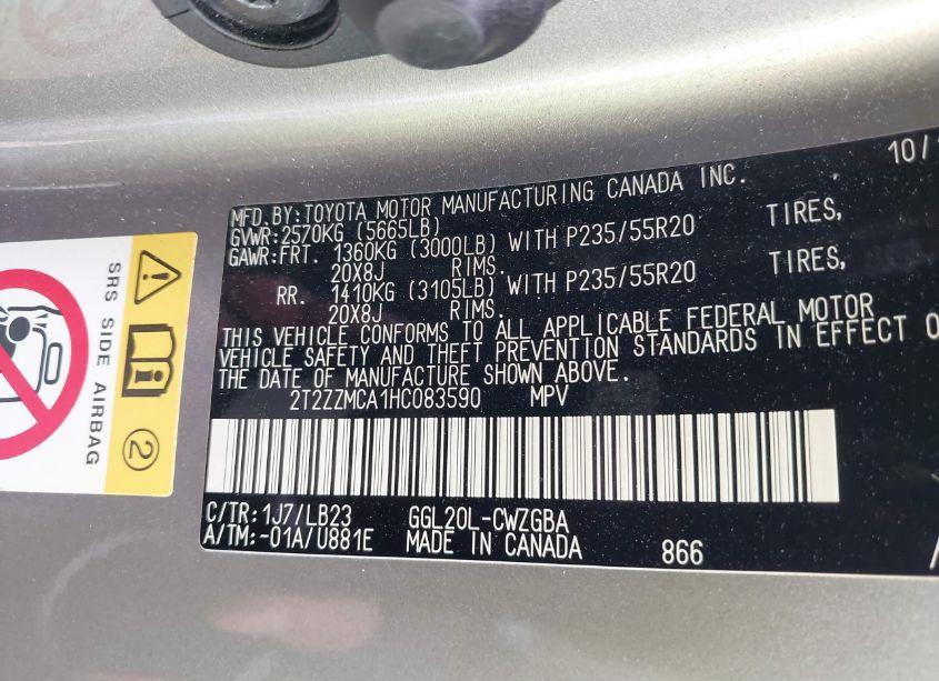 Photo 9 of 2017 Lexus Rx 350 (VIN 2T2ZZMCA1HC083590)