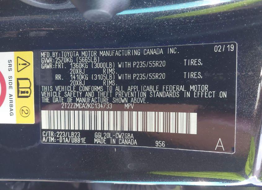 Photo 9 of 2019 Lexus Rx 350 (VIN 2T2ZZMCA2KC134733)