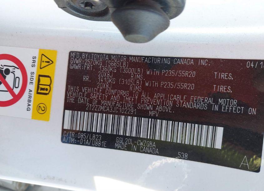 Photo 9 of 2018 Lexus Rx 350 (VIN 2T2ZZMCA3JC102291)