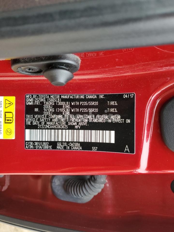 Photo 13 of 2017 LEXUS RX 350 BASE (VIN 2T2ZZMCA4HC063625)