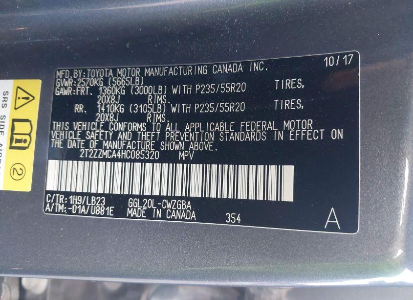 Photo 9 of 2017 Lexus Rx 350 (VIN 2T2ZZMCA4HC085320)