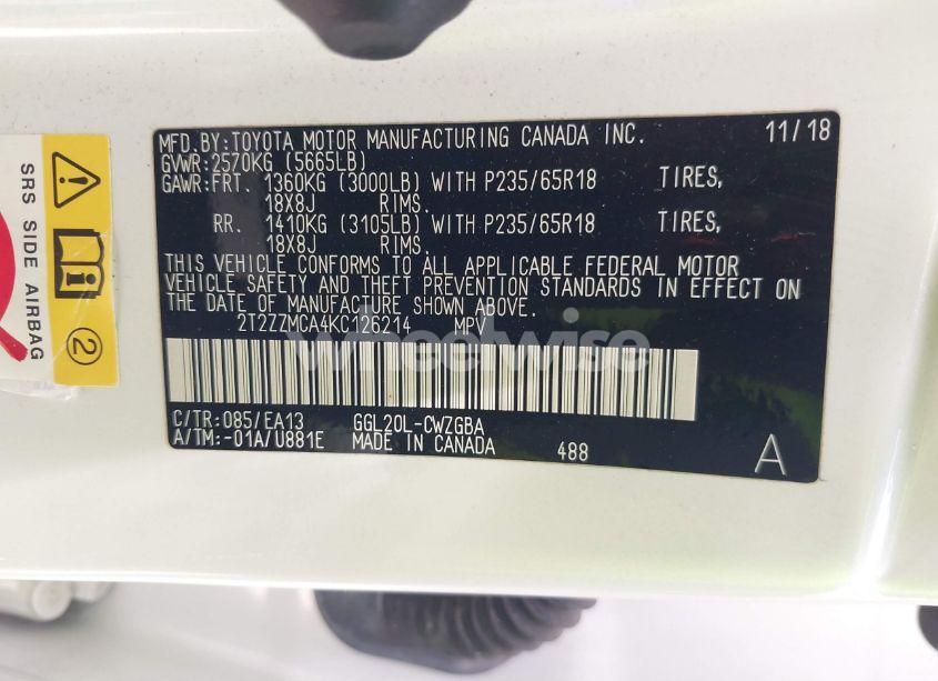 Photo 9 of 2019 Lexus Rx 350 (VIN 2T2ZZMCA4KC126214)