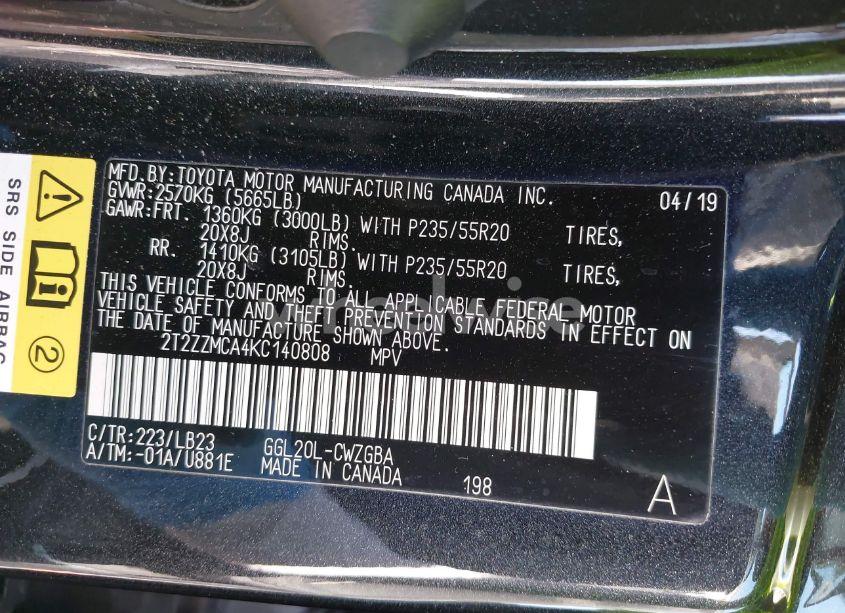 Photo 9 of 2019 Lexus Rx 350 (VIN 2T2ZZMCA4KC140808)