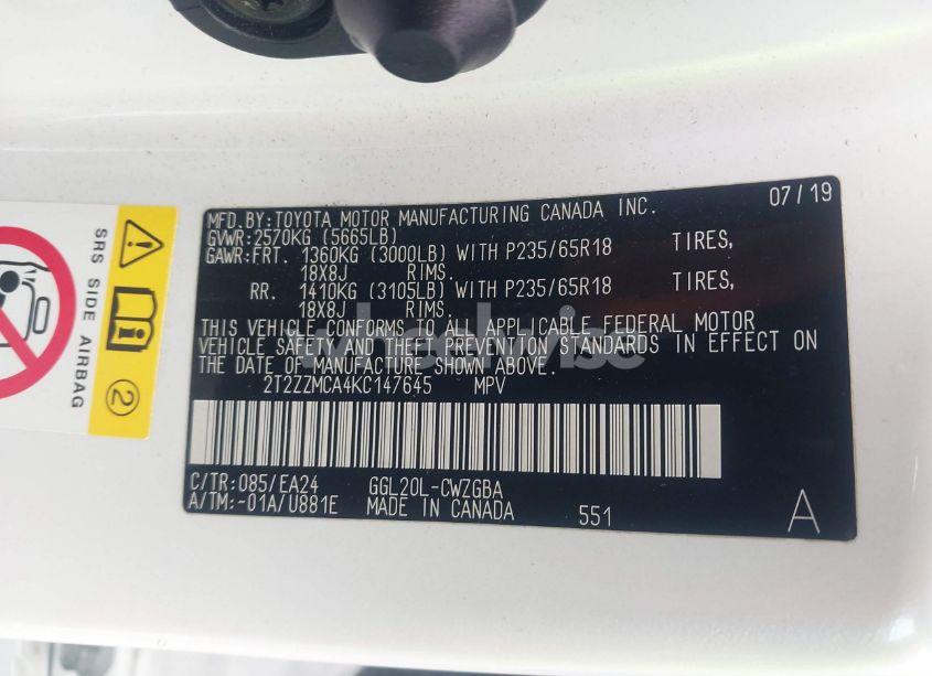 Photo 9 of 2019 Lexus Rx 350 (VIN 2T2ZZMCA4KC147645)